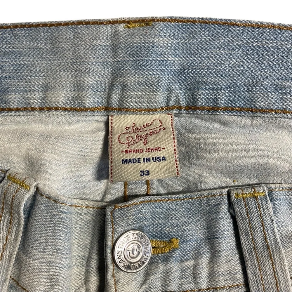 Vintage Men’s True Religion Bobby Lightwash Distressed Jeans